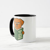 Funny Book Lover Dog Mug Dog Mom Dog Dad マグカップ (正面左)