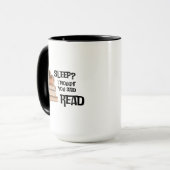 Funny Book Lover Quote Sleep I Thought You Said Re マグカップ (正面左)