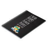 Funny Book Reader Gifts Joke Saying Reading Humor ノートブック (左側)