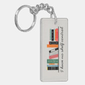 Funny Bookish No Shelf Control キーホルダー (正面左)