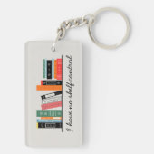 Funny Bookish No Shelf Control キーホルダー (裏面)