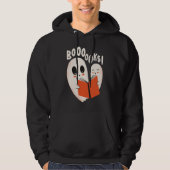 Funny Bookworm Ghost Halloween Costume Boooooks パーカ (正面)