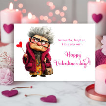 Funny Bored Lady Eye Roll Valentine’s Day Card