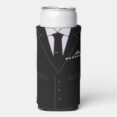 Funny Boss Can Coolers Personalized Name Text スリム缶クーラー (Seltzer正面)