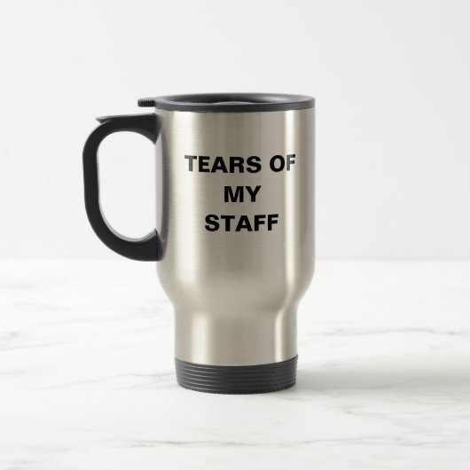 Funny Boss Tears Of My Staff トラベルマグ (左)