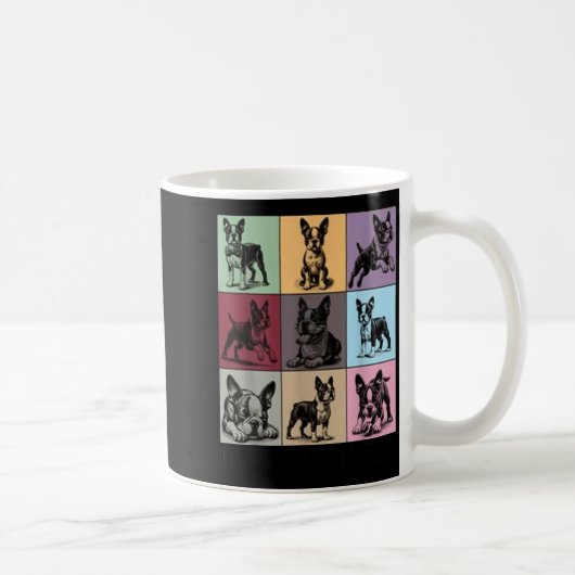Funny Boston Terrier Quote In My Boston Terrier Er コーヒーマグカップ (右)