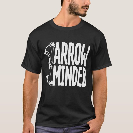 Funny Bow Hunter Archery Fan Arrow Minded Tシャツ (正面)