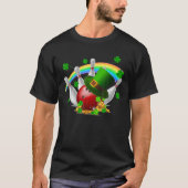 Funny Bowling Balls Shamrock Leprechaun St Patrick Tシャツ (正面)