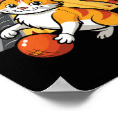 Funny Bowling Cat Pun Alley Cat  ポスター (角)