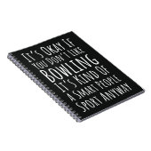 Funny Bowling Gift Bowler Humor Team Comedy Player ノートブック (右側)