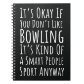 Funny Bowling Gift Bowler Humor Team Comedy Player ノートブック (正面)