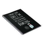 Funny Bowling Gifts And Novelties Sports Bowler ノートブック (右側)