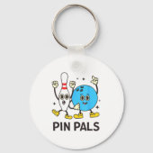 Funny Bowling N Pals Bowl Bowler Bowling Lover キーホルダー (正面)