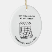 Funny Bowling Ornament Sarcastic Gift for Bowlers  セラミックオーナメント (右)