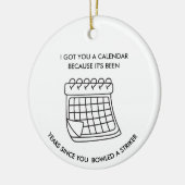 Funny Bowling Ornament Sarcastic Gift for Bowlers  セラミックオーナメント (左)