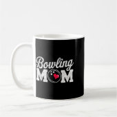 Funny Bowling Player Mom Bowl Mother Bowler #bowli コーヒーマグカップ (左)