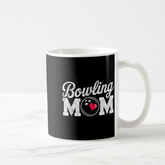 Funny Bowling Player Mom Bowl Mother Bowler #bowli コーヒーマグカップ (右)