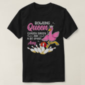 Funny Bowling Queen Classy Sassy And A Bit Smart A Tシャツ (デザイン正面)