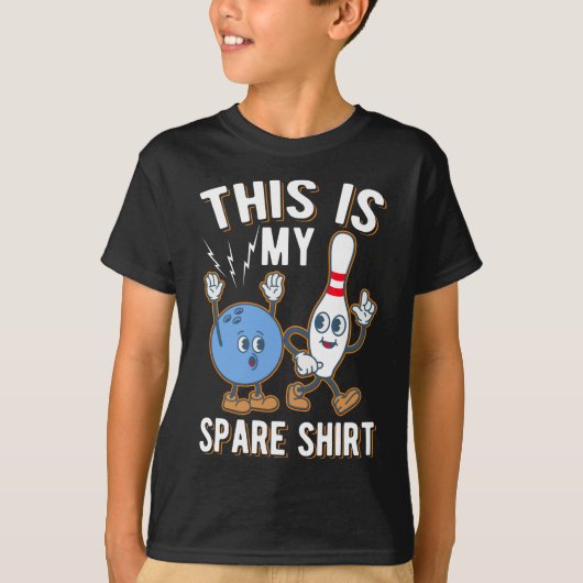 Funny Bowling Quote This is my Spare Tシャツ (正面)