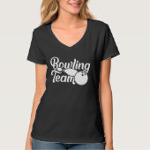 Funny Bowling Team For Men Women Kids Tシャツ (正面)