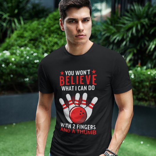 Funny Bowling with Sarcastic phrase Tシャツ