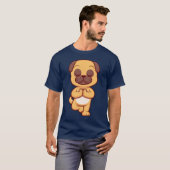 Funny Boxer Dog Yoga Pose Pet Humor Yoga LoverGift Tシャツ (正面フル)