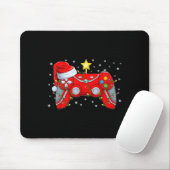 Funny Boys Christmas Shirts Video Game Santa Hat G マウスパッド (マウス)