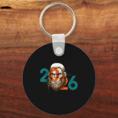 Funny Boys Nye Outfit, Mens Fireworks Bigfoot Happ キーホルダー (正面)