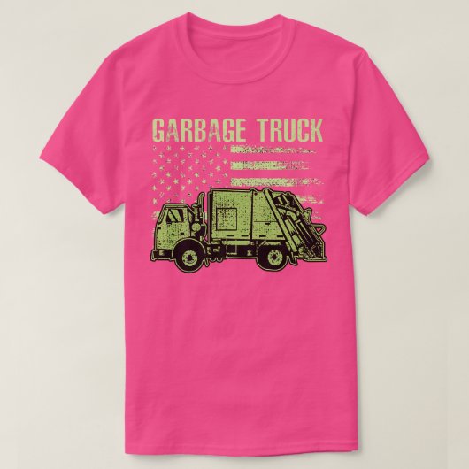 Funny Boy's Vintage Garbage Truck511 Tシャツ (デザイン正面)