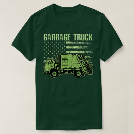 Funny boy's Vintage Garbage Truck  Tシャツ (デザイン正面)