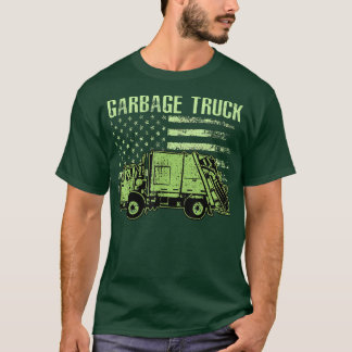 Funny boy's Vintage Garbage Truck  Tシャツ