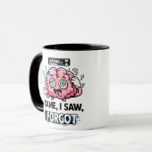 Funny Brain Loading Mug – I Came I Saw I Forgot Co マグカップ (正面左)