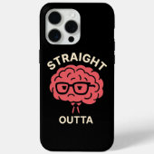 Funny Brain Phone Case – Geek & Student Life Humor Case-Mate iPhoneケース (裏面)