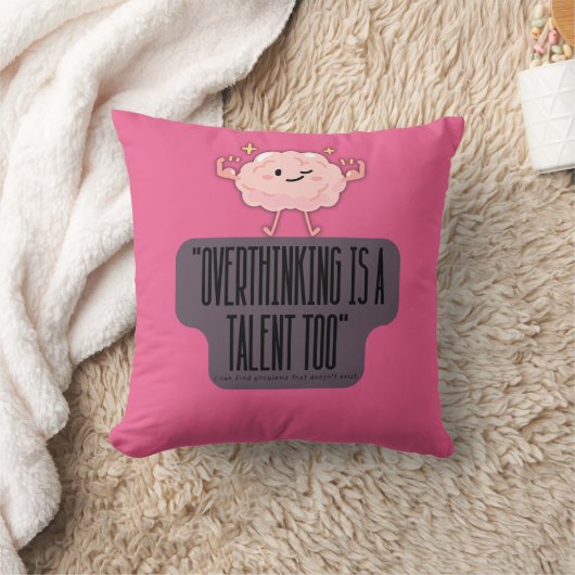 Funny Brain Power Apparel for Introverts クッション (ブランケット)