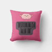 Funny Brain Power Apparel for Introverts クッション (正面)