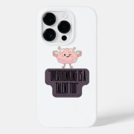 Funny Brain Power Apparel for Overthinkers  Case-Mate iPhone 14 Proケース