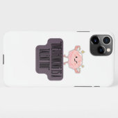 Funny Brain Power Apparel for Overthinkers  iPhoneケース (裏面横)
