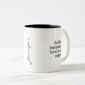 Funny Brain Said Nope Mug ツートーンマグカップ (正面右)