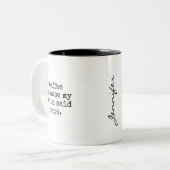 Funny Brain Said Nope Mug ツートーンマグカップ (正面左)