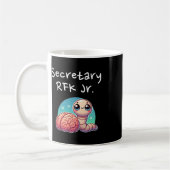 Funny Brain Worm Secretary Rfk Jr. コーヒーマグカップ (左)