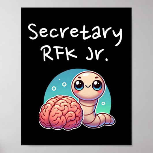 Funny Brain Worm Secretary Rfk Jr.  ポスター (正面)