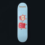 Funny bread and jam cartoon characters スケートボード<br><div class="desc">This cute duo features our happy bread and jam cartoon characters. Spread the love!</div>