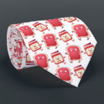 Funny bread and jam cartoon characters  ネクタイ<br><div class="desc">This cute duo features our happy bread and jam cartoon characters. Spread the love!</div>