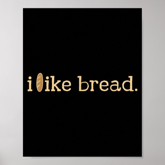Funny Bread Lover Minimalist Sourdough Baking  ポスター (正面)