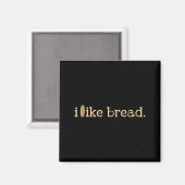 Funny Bread Lover Minimalist Sourdough Baking マグネット (正面/裏面)