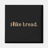 Funny Bread Lover Minimalist Sourdough Baking  マグネット (正面)