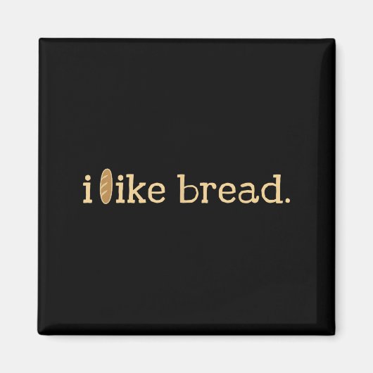 Funny Bread Lover Minimalist Sourdough Baking マグネット (正面)