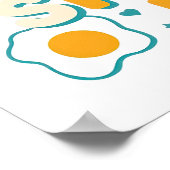 Funny Breakfast Foodie Quote ポスター (角)