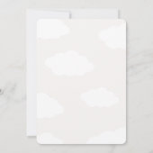 Funny, bride on cloud wine bridal shower 招待状 (裏面)