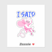 Funny Bride To Be Cute Cartoon Bridal Gift シール (シート)